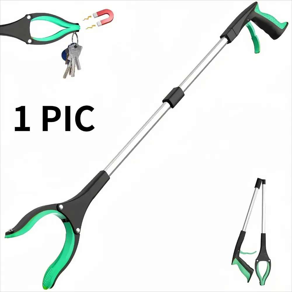 Long-Handled Foldable Trash Grabber — Multifunctional, Compact, and Portable Sanitary Litter Picker, Durable Gardening Tool, Garden Tools