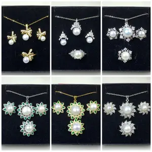 Freshwater pearl jewelry set