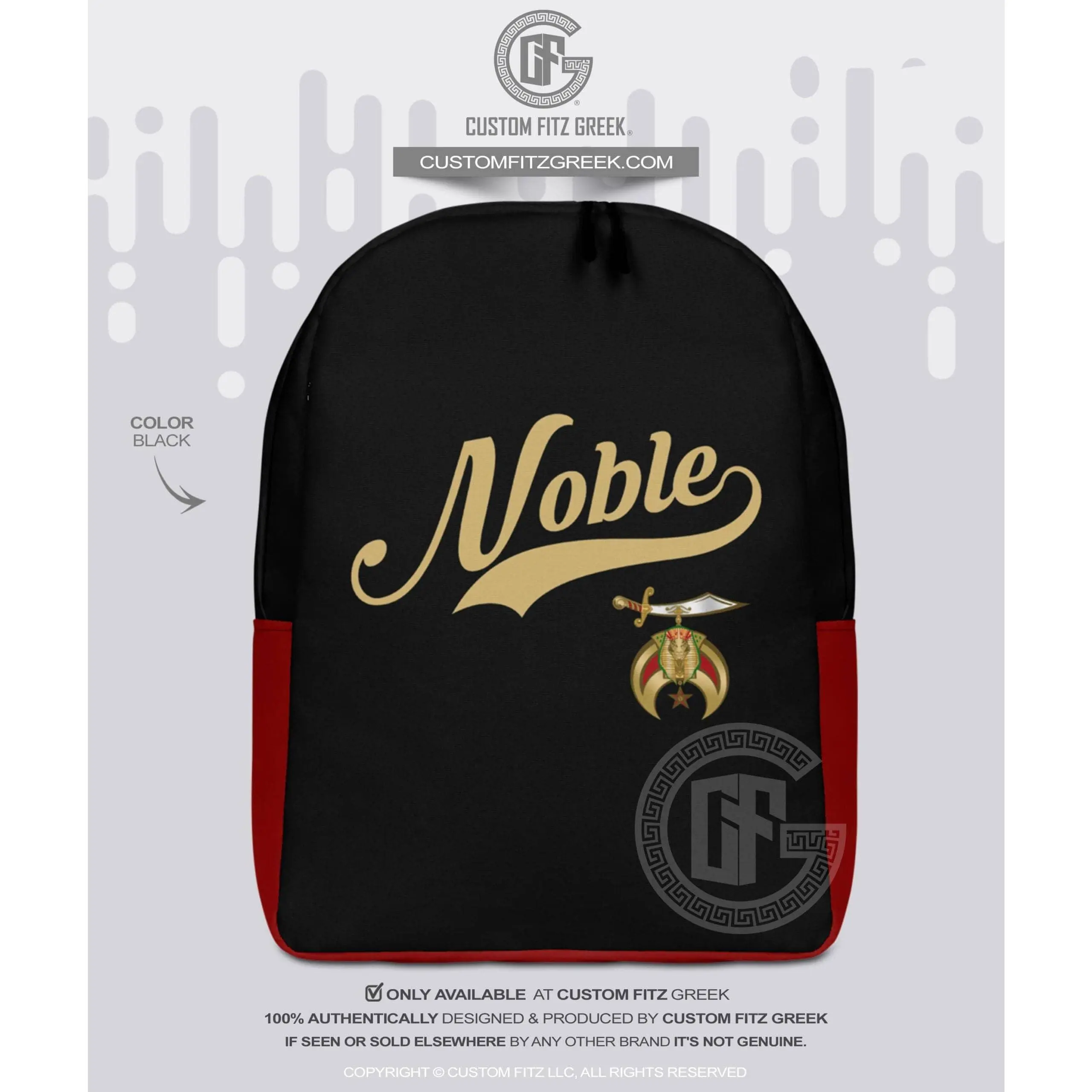 Major Shriner - Masonic - Minimalist Backpack