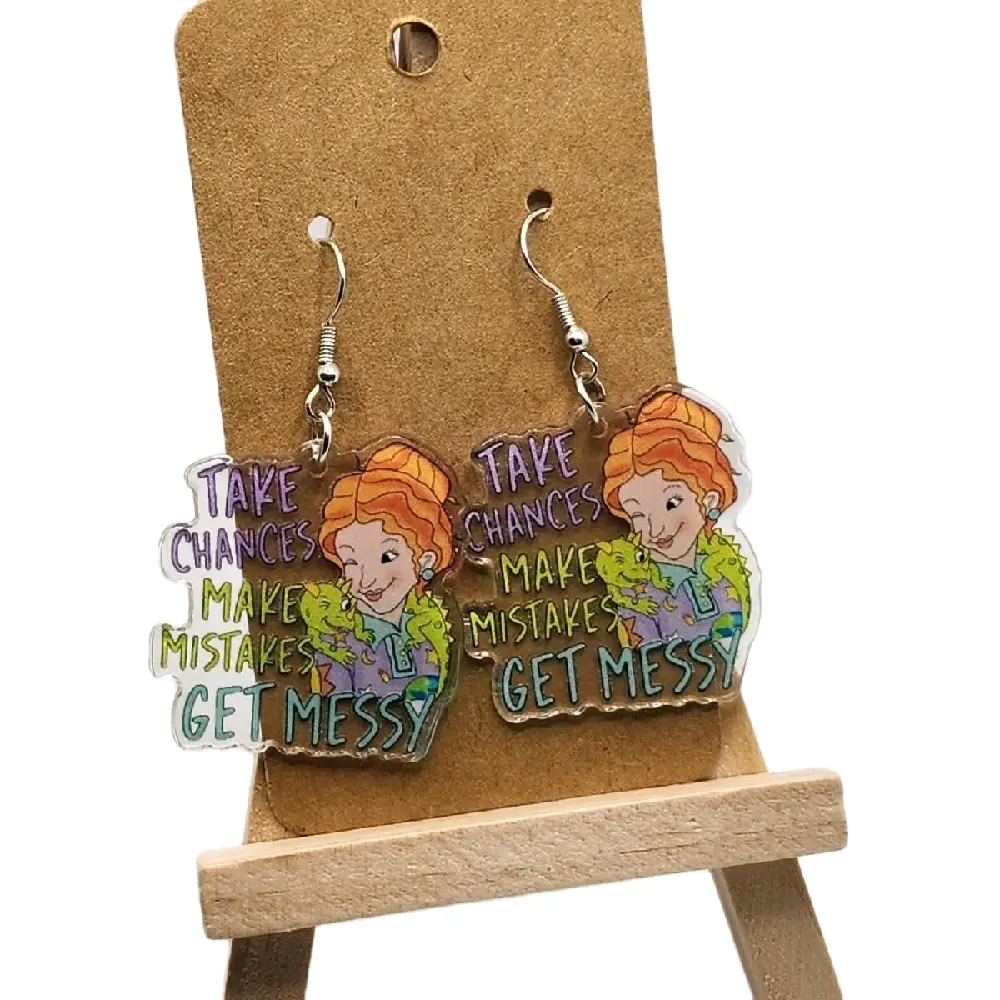 Retro Cartoon Earrings Unisex Cute Playful Fun Unique Nostalgic Design Adorable Whimsical Jewelry Gift for Jewelry Enthusiasts