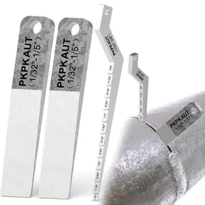 2Pcs 2130 Small Pipe Spacer Wedge Stepped Guage (3/4" x 4"), Fit for Pipe Spacing Welding, Stepped Flange Wedge with Lanyard Hole Pipefitter Tools