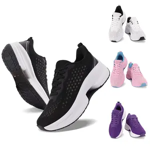 Women's Lace Up Walking Shoes Breathable Ultra Lightweight Sport Casual Ladies Girls Fashion Sneakers
