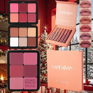 Handaiyan Multi-Use Blush Palette, 12 Colors Iron Box, Flawless Matte Highlighter Concealer Contouring Makeup, Long-Lasting Natural Finish
