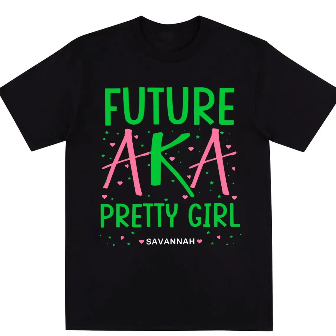 Custom Name Future AKA Pretty Girl Crewneck T-Shirt, Future AKA Tee, Black Pretty Girl Shirt, Proud Black Girl Shirt, Juneteenth Shirt, Juneteenth Girl Shirt, Black History Shirt, Proud AKA Tshirts, Aka 1908 Shirt, Aka Tshirt, Black Girl Shirt