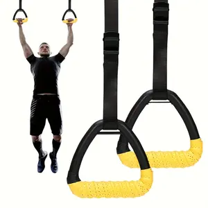 Adjustable anti-skid gymnastics ring comfortable grip durable arm lift training body exercise gym home general gymnastics fitness accessories