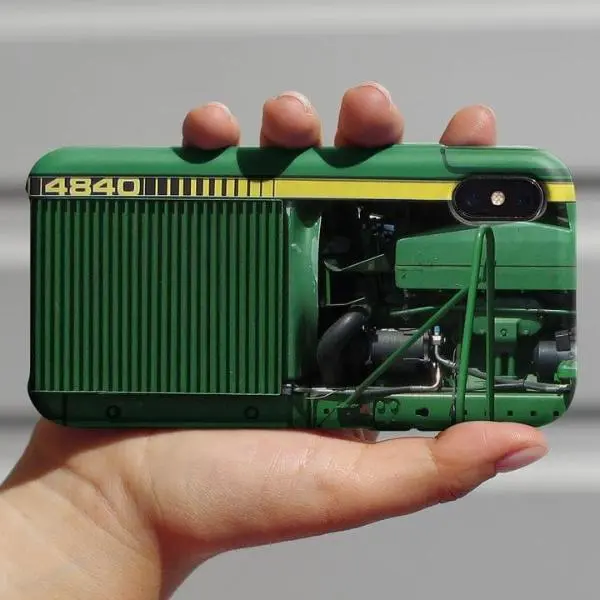 John Deere 4840 Green Tractor Custom Shockproof Smartphone Case - Multi-Model Wireless Phone Accessory with Shock Dispersion Resistance, Protective Casing Cover (HG), Accessories, Two Piece Set