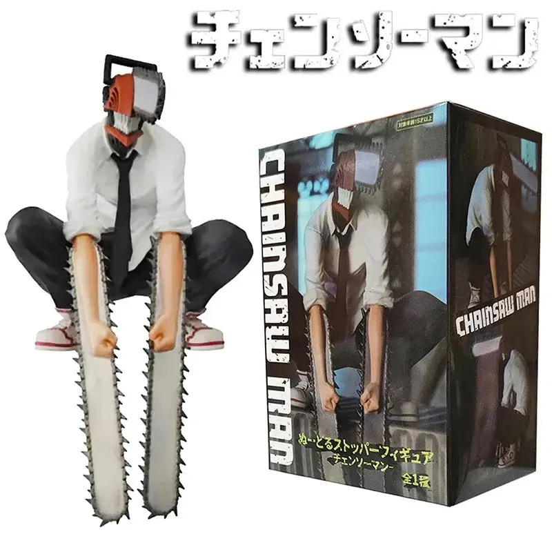 chainsaw man anime figure power denji action figure pvc chainsaw man power statuette pvc adult collection model doll toy