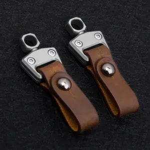 Titanium alloy keychain, practical texture, car keychain.