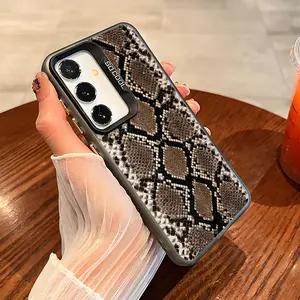 Fashion Python Pattern Phone Case with Hard Back & Soft Edge Drop Protection Cover for SAMSUNG Galaxy S21 S22 S23 S24 S25 S26 Plus Ultra S23Ultra S24Ultra S25+ S26Ultra S26+