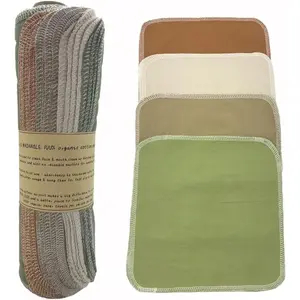 Paper Towel Rolls 20 Pack,Washable Napkin Cloth Value Set of 4 Colors 20 Pack of Paperless Towel- , Super Soft, Absorbent Made to Last (Solid Color A)