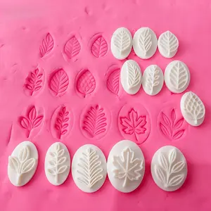 12pcs DIY Clay & Pottery Mold Set Compatible for Clay, Wax, Resin - Flower & Leaf Stamp Templates with Plastic Molds for Jewelry Making, Soap Molding, Rubber Stamps, Durable Plastic