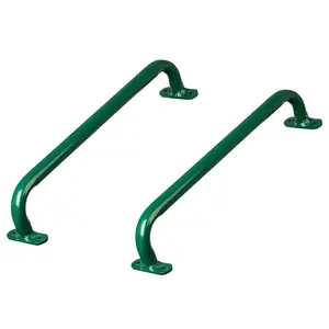 212 MAIN Green Metal Safety Grab Handles Set - Safety Grips for Kids’ Outdoor Play House, Jungle Gym Playground Accessory, Outdoor Play Sets, Easy to Mount