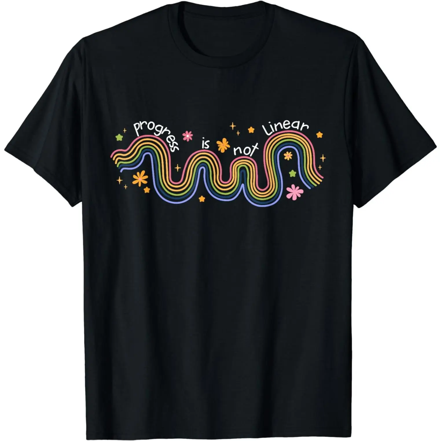 Cotton Short Sleeve Progress Is Not Linear Sped Ed Special Education Teacher T-Shirt For Men Women