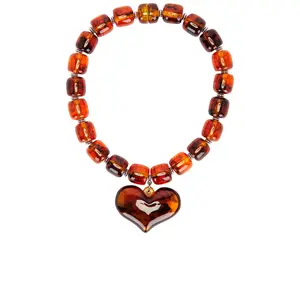 Julietta Amore Necklace in Brown