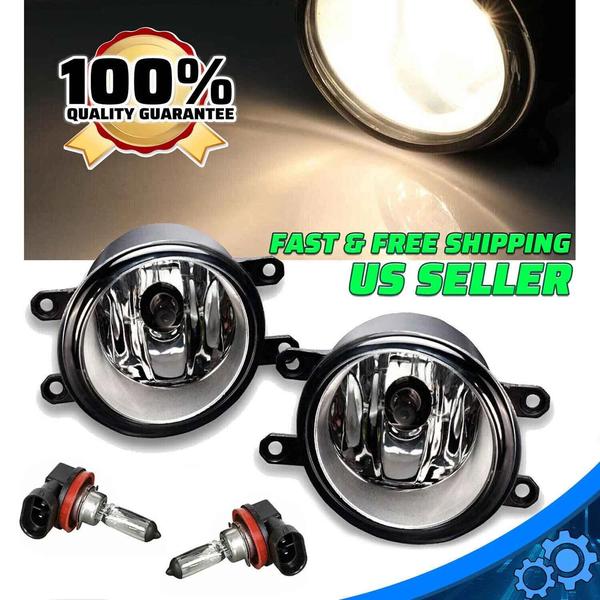 Pair of Fog Lights Lamps Left Right Side Fit For Toyota Camry Yaris Lexus US New