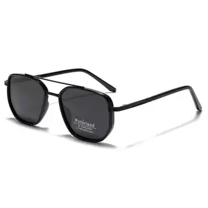 Summer 2026 Simple Polarized Shades Sunglasses For Everyday Use, Summer Geometric Frame Double Beam Fashion Sunglasses Funky Unique Accessories, Trendy Casual Men's Sunglasses, Gifts for Women, BF Birthday Gift