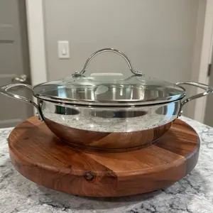 Cacerola de 2QT acero inoxidable