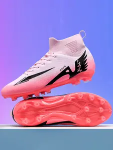 Men's Sporty PU Leather Mid-Calf Running Shoes, Comfortable Fashion Lace-Up Sneakers, All-Season Athletic Footwear, Sports Running Shoes