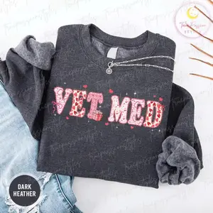 Vet Med Sweatshirt, Valentine Veterinarian Medicine Shirt, Vet Tech Sweater, Vet Med Grad Gift, Vet Staff Tee