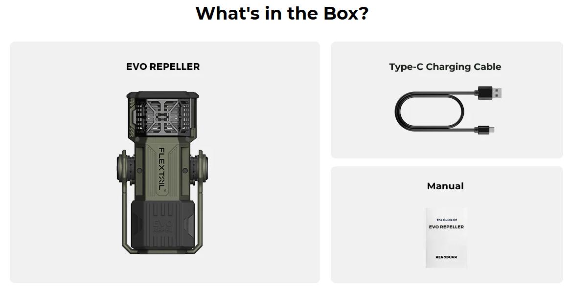 FLEXTAIL EVO REPELLER - 3-in-1 Outdoor Mosquito Repeller, 3000LM Ultra Bright Camping Lantern, 51.84Wh Power Bank, Portable & Versatile Design (Repellent Pads Not Included)
