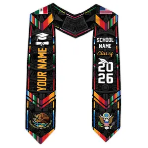 [HOT] Custom Mexican Graduation Sash, Mexican American Flag Graduation Sash 2026, Grads Hispanic Sash, Graduation Stole 2026, Graduation Gift