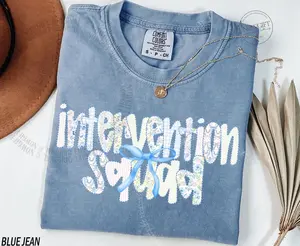 Comfort Colors® Intervention Squad Shirt, Teacher Shirt, Paraprofessional Intervention, Specialist Intervention Teacher Gift