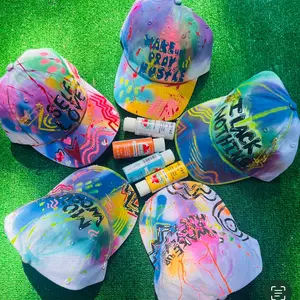 Custom painted hats