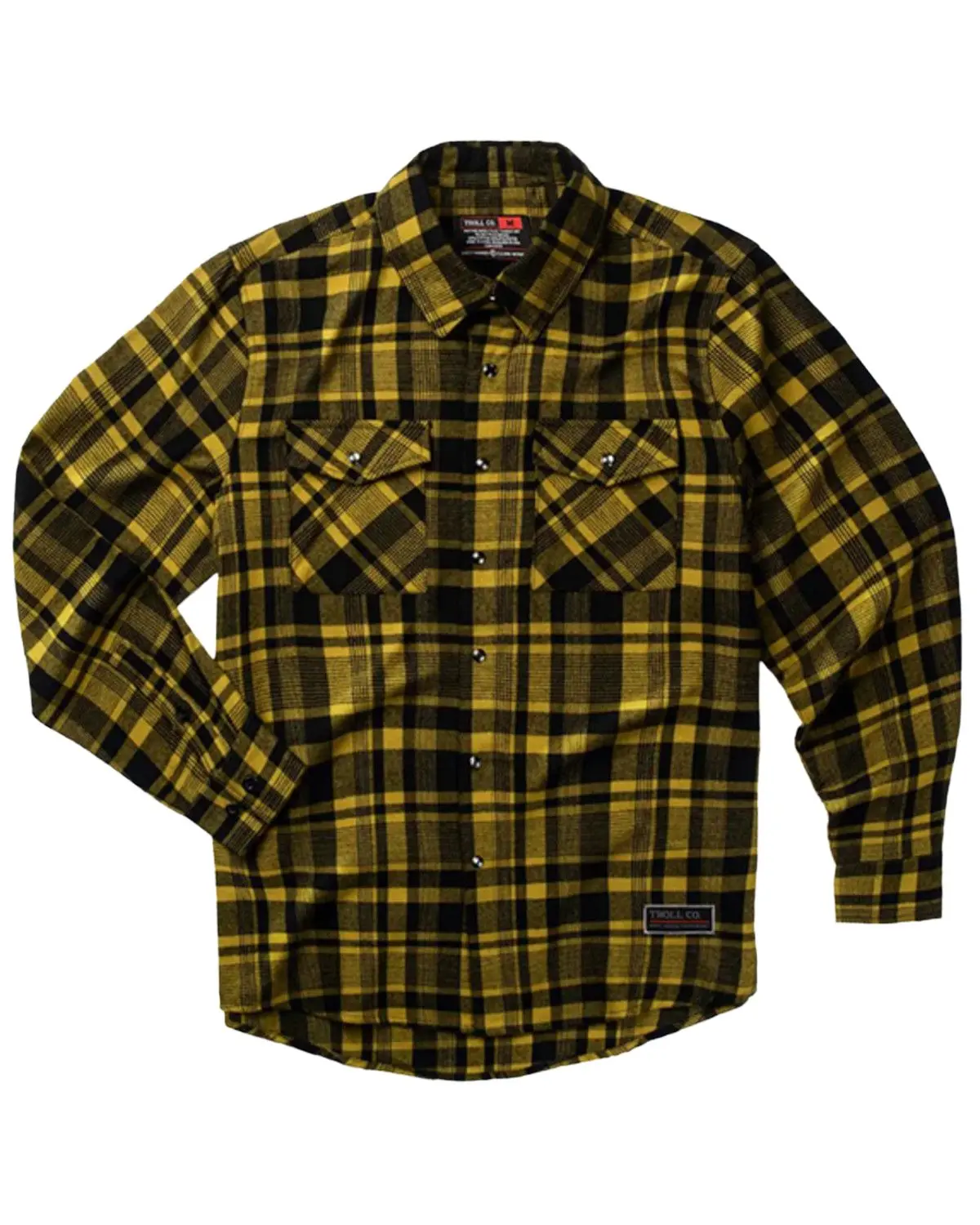 Troll Co Men's Men'S Oliver Plaid Print Long Sleeve Pearl Snap Flannel - Tc1407