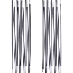 2 Pcs Pre-Assembled Aluminum Replacement Tent Poles Camping Tent Pole Repair Kit Outdoor Camping Rod Accessories