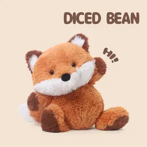 DICED BEAN 1 Piece Bean Doll Series Fox Plush Toy Polyester Fabric Soft Stuffed Animal Sleeping Pillow Birthday Gift For Girls