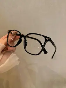 2026 Retro Gothic Cross Blue Light Blocking Glasses for Men Women, Stylish Square Frame Clear Lens Non-Prescription Eyeglasses, Anti Eye Strain Computer Gaming Glasses, Y2K Aesthetic Trendy Fake Nerd Glasses, TikTok Viral Gift outdoorfun