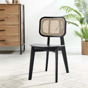 Modway Habitat Wood Dining Side Chair in Black Modway Habitat Wood Dining Side Chair in Black