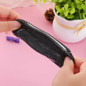 2Pcs Biscuit Stress Relief Toy, Squishy Sticky, Decompression Toy, Pinching Sandwich Simulation, Ultra-Soft Venting Toy (Black+Pink)