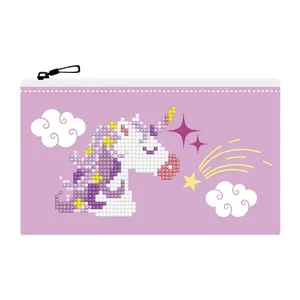 Diamond Dotz DOTZIES Zipper Pouch Pink Diamond Painting - 7.5" x 4.3"