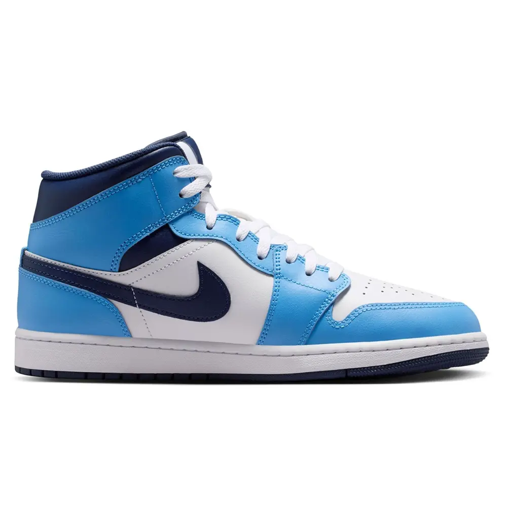 Men's Jordan 1 Mid University Blue/Midnight Navy (DQ8426 405)
