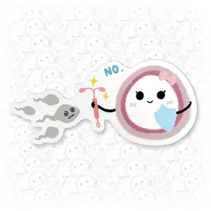 Cute IUD Egg Sticker Gynecologist Medical Feminist Stickers Healthcare Humor Gift Waterproof Die-Cut Vinyl Sticker for Water Bottle, Kindle, Laptop, Kindle Stickers Gift for Her Him 4