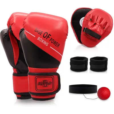 Kids Boxing Gloves and Headgear TikTok Shop