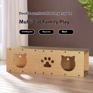 Multi-Season Cat Tunnel Scratching Board and Cozy Den – Versatile Cat Play Toy for Active Kittens and Cats