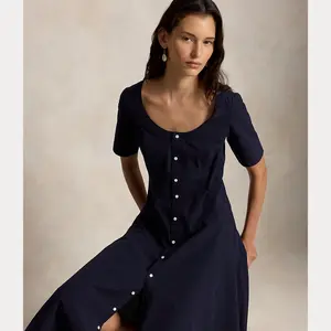 Polo Ralph Lauren - Cotton Canvas Scoopneck Dress