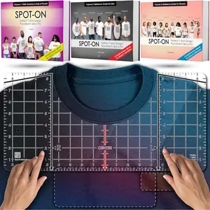 (2025 Upgrade) Tshirt Ruler Guide Vinyl Alignment - Shirt Measurement Tool Placement Center Design, DTF Template, Left Chest Logo, Accessories for Cricut, Heat Press Sublimation Iron on HTV Transfer