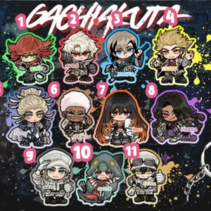 PREORDER ! // GACHIAKUTA keychain charms - riyo rudo zanka enjin jabba tamsy semiu amo jabba wonger gris guita follo // gachi fan art merch