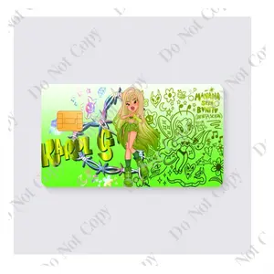 KG Bratz Doll Green Credit Card Decal - Green Cute Design for Fans - Glossy/Holographic Material - Great Gift Idea