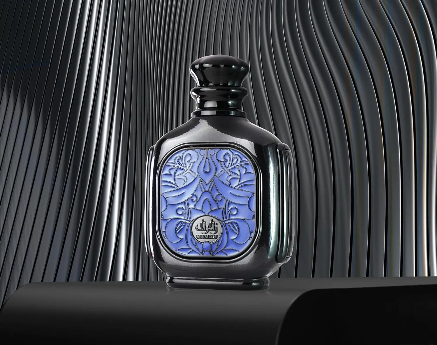 Zimaya Zukhruf Black Eau De Parfum 100ml for Men - Premium Fragrance with Distinct Blue Design