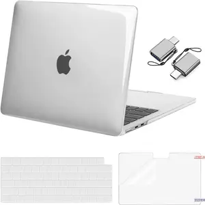 Compatible with MacBook Air 13 inch Case 2025 2024 2023 2022 M4 A3240 M3 A3113 M2 A2681, Plastic Hard Shell&Keyboard Cover&Screen Film&Type C for MacBook Air 13.6 inch Case