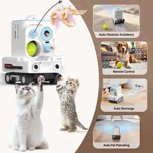 PICKFUN Pmate Pet Companion Robot Mobile Monitoring Auto Patrol Two-Way Talk for Pet Care & Interaction Pet Behavior Detection · Auto Follow Recording · In-App Reports remote