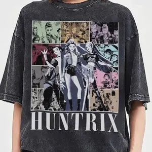 Huntrix Girl Kpop Demo Movie Vintage T-Shirt, Animal Shirt, Kpop Demon Shirt, Hunter Merch Shirt, Anime T-Shirt, Anime Lover Gifts Tee, Gift for Her