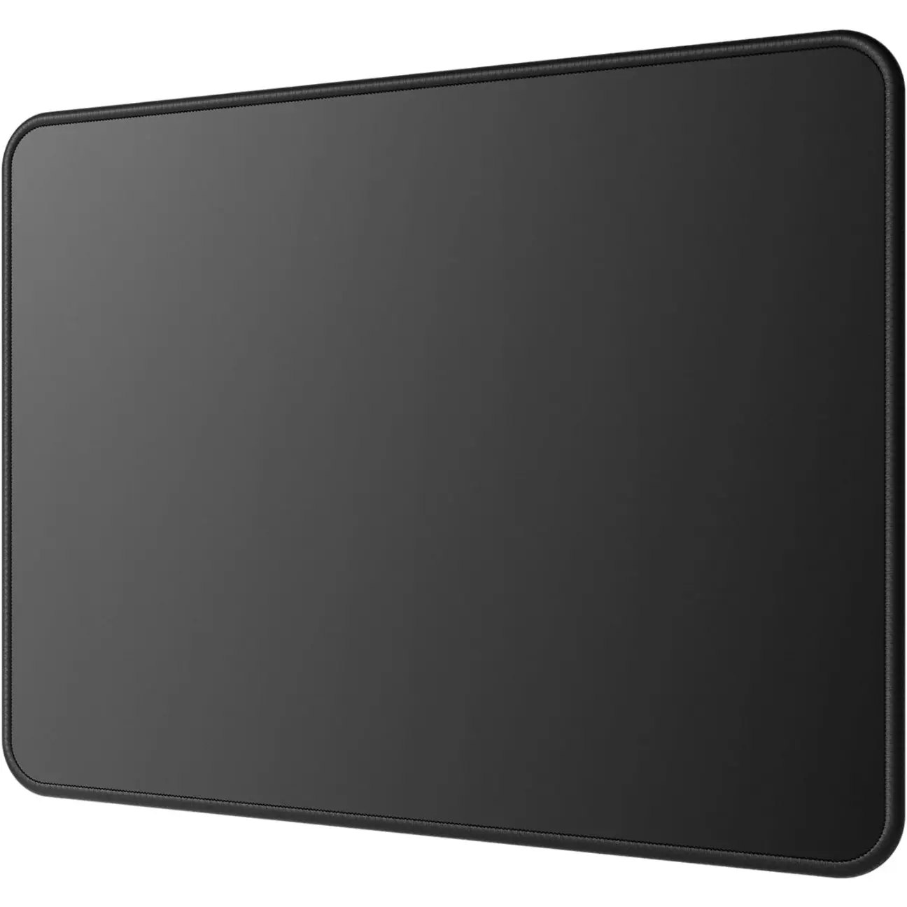 Mouse Pad [30% Larger] with Anti-fray Stitching, Premium-Textured & Waterproof Computer Mousepad with Non-Slip Rubber Base, Gaming Mouse Mat for Laptop, Office & Home, 8.5 x 11 inch, Black