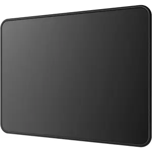 Mouse Pad [30% Larger] with Anti-fray Stitching, Premium-Textured & Waterproof Computer Mousepad with Non-Slip Rubber Base, Gaming Mouse Mat for Laptop, Office & Home, 8.5 x 11 inch, Black