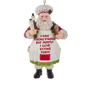 Smores Santa Ornament