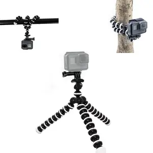 Adjustable Octopus Leg Action Camera Tripod Stand, 1 Count Durable Action Camera Tripod Holder, Camera Tripod for GoPro, Sports Camera Phone Holder for Music Festival, Smartphone Accessories, Flexible Tripod Stand, Video Recording Accessories